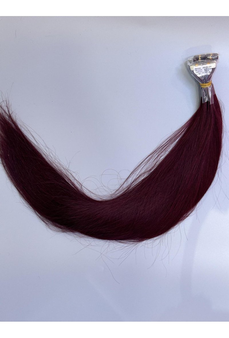 Extension Cheveux Adhesif Couleur ( rouge )